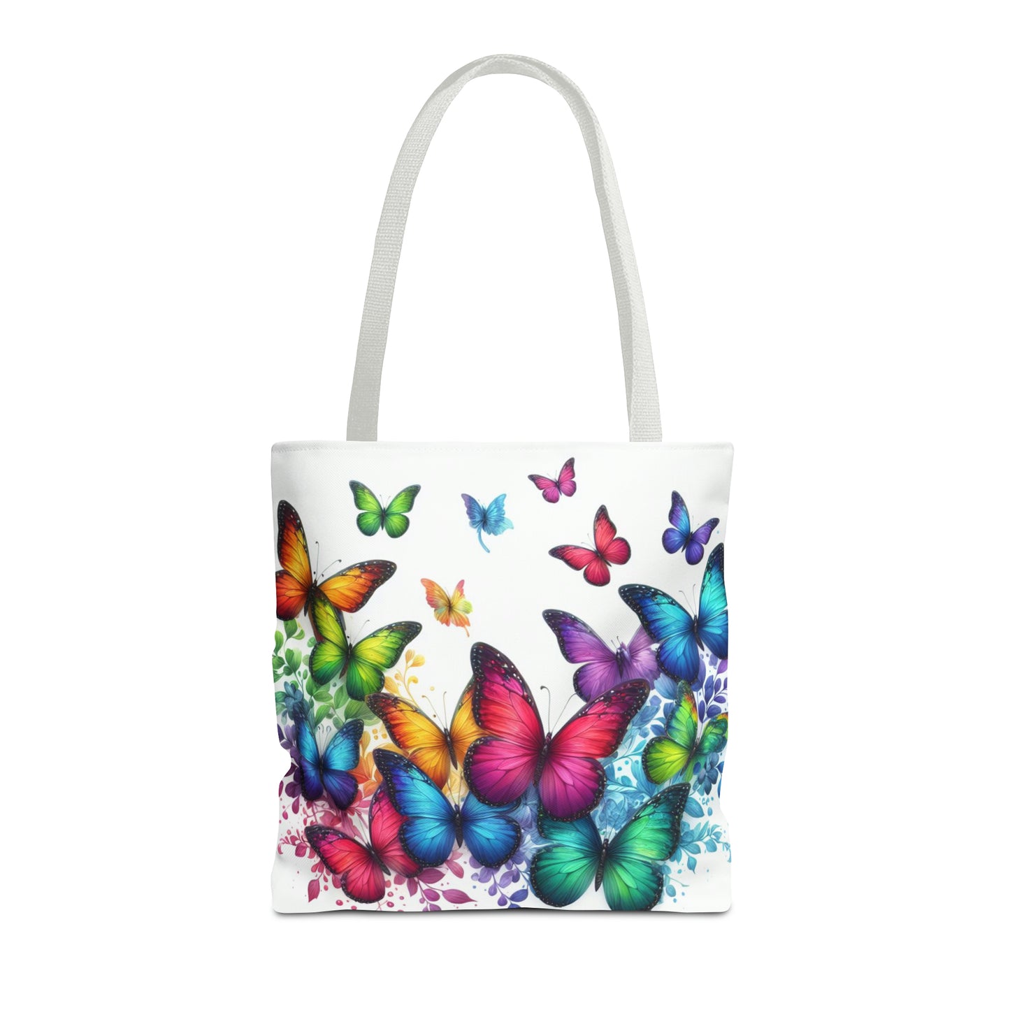 Rainbow Butterfly Tote Bag