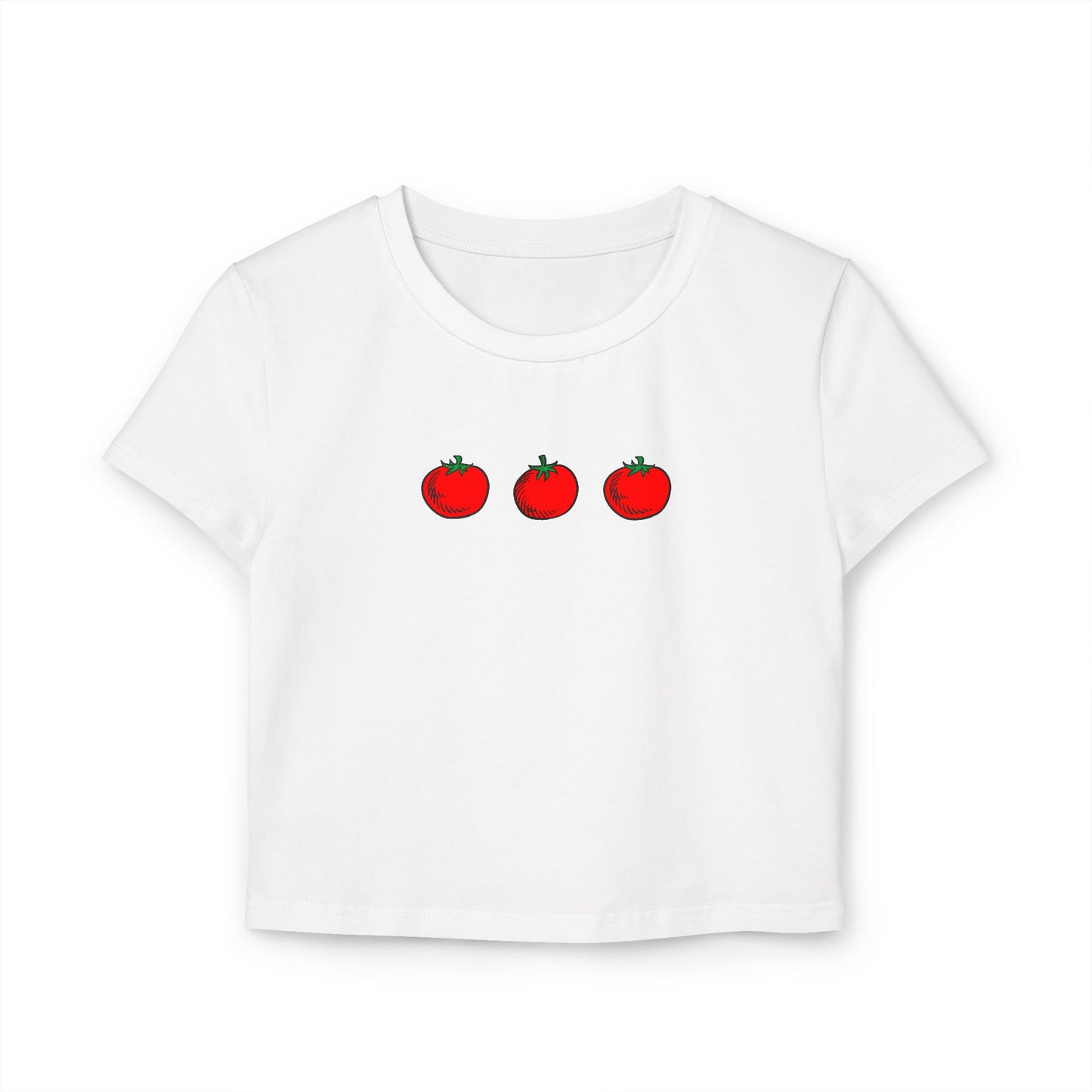 Tomato Baby Tee Shirt for Women