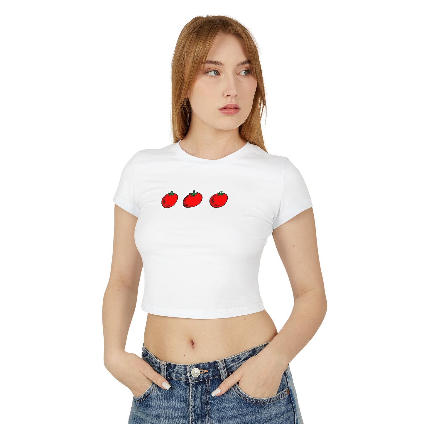 Tomato Baby Tee Shirt for Women