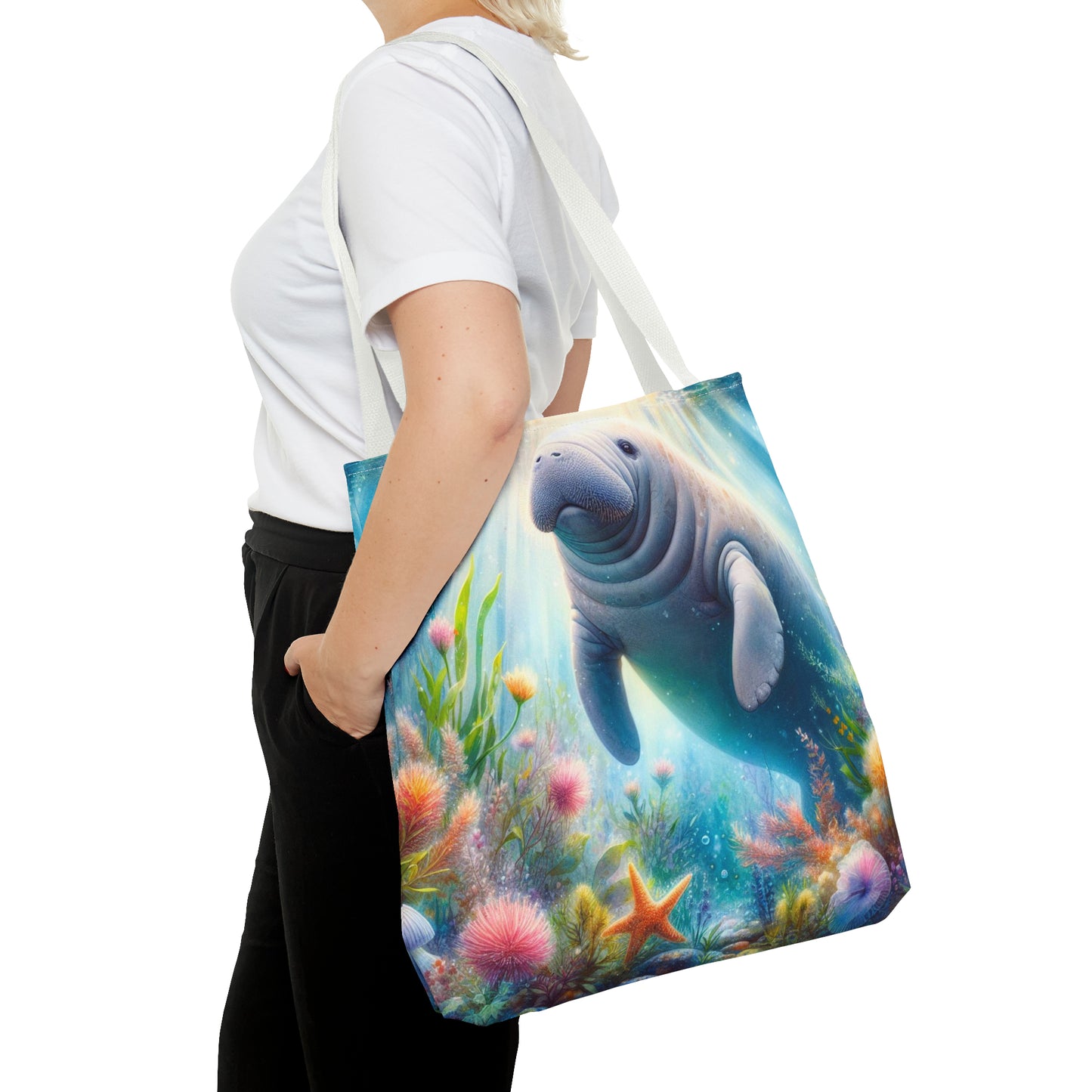 Manatee tote bag