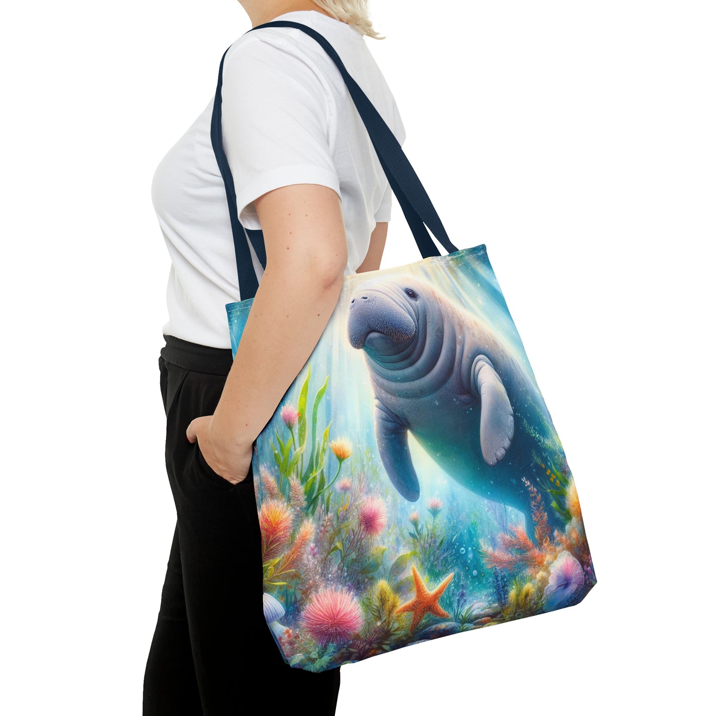 Manatee tote bag