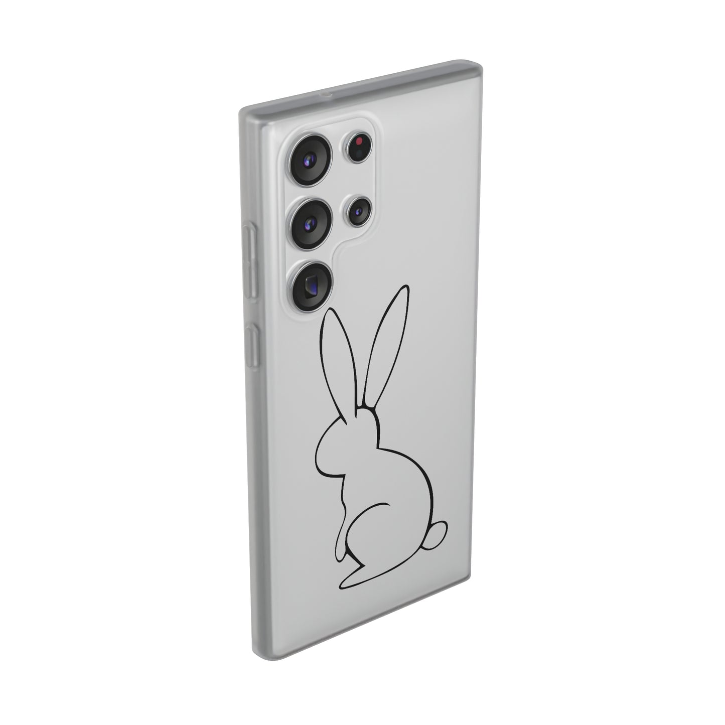 Clear bunny phone case