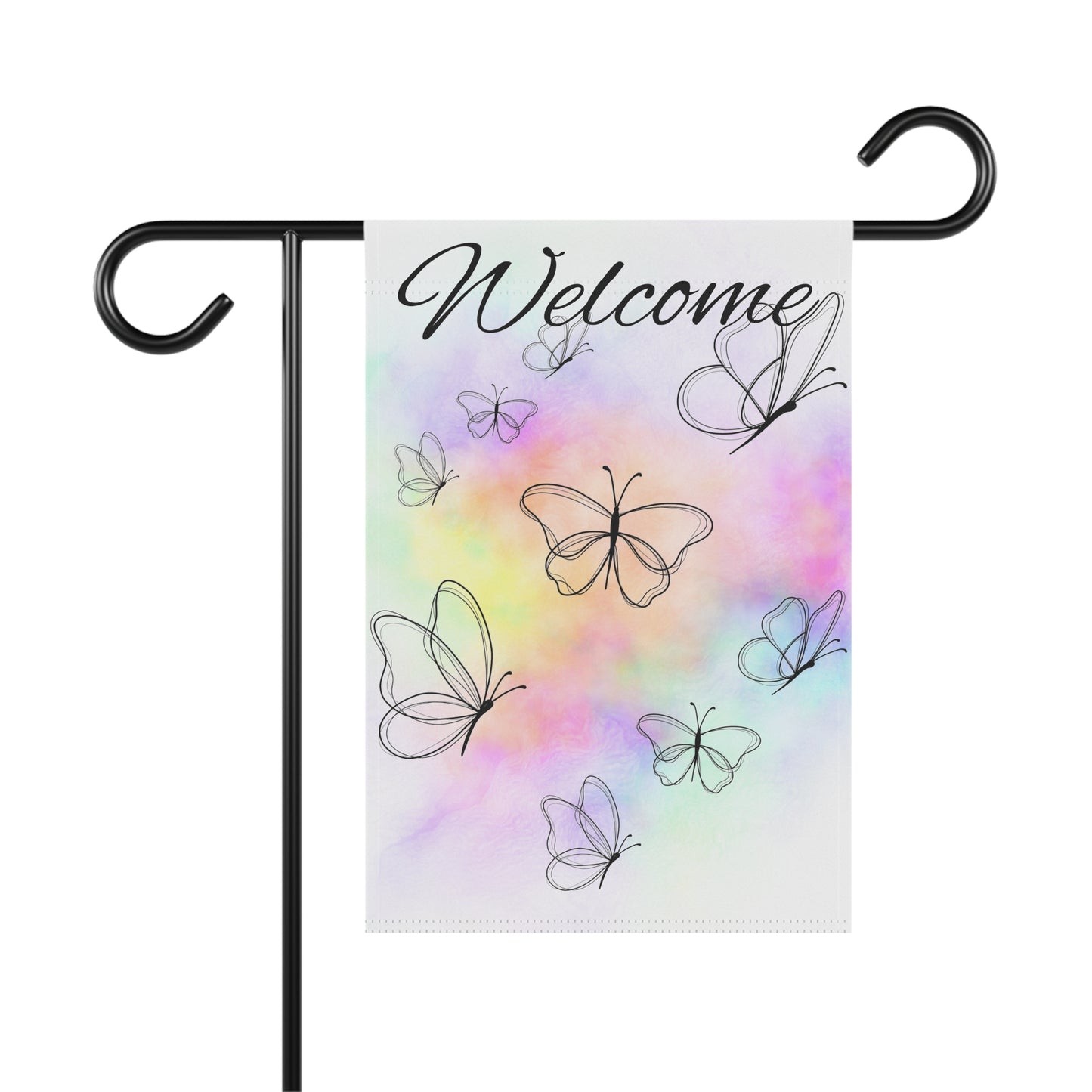Butterfly Welcome Garden Flag