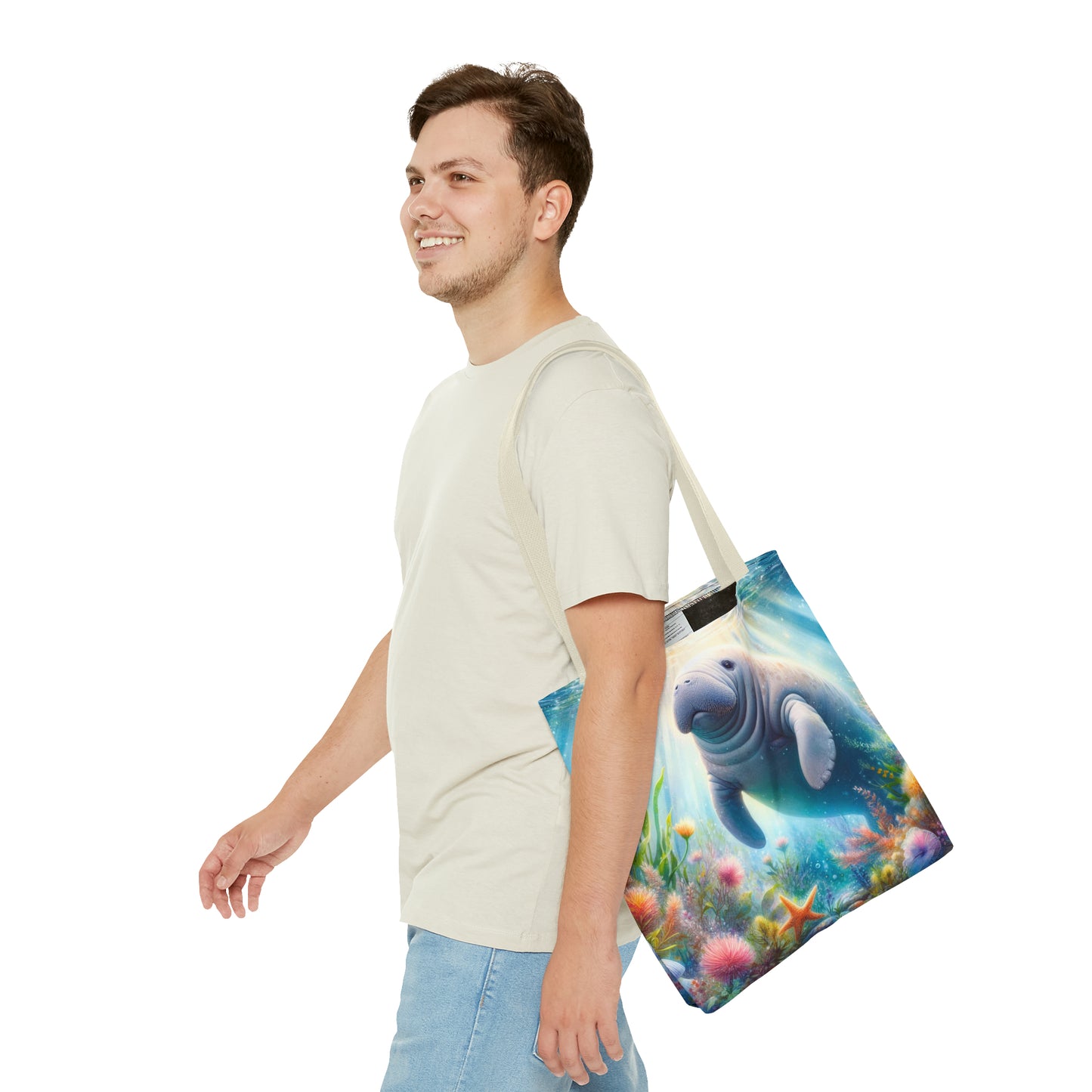 Manatee tote bag