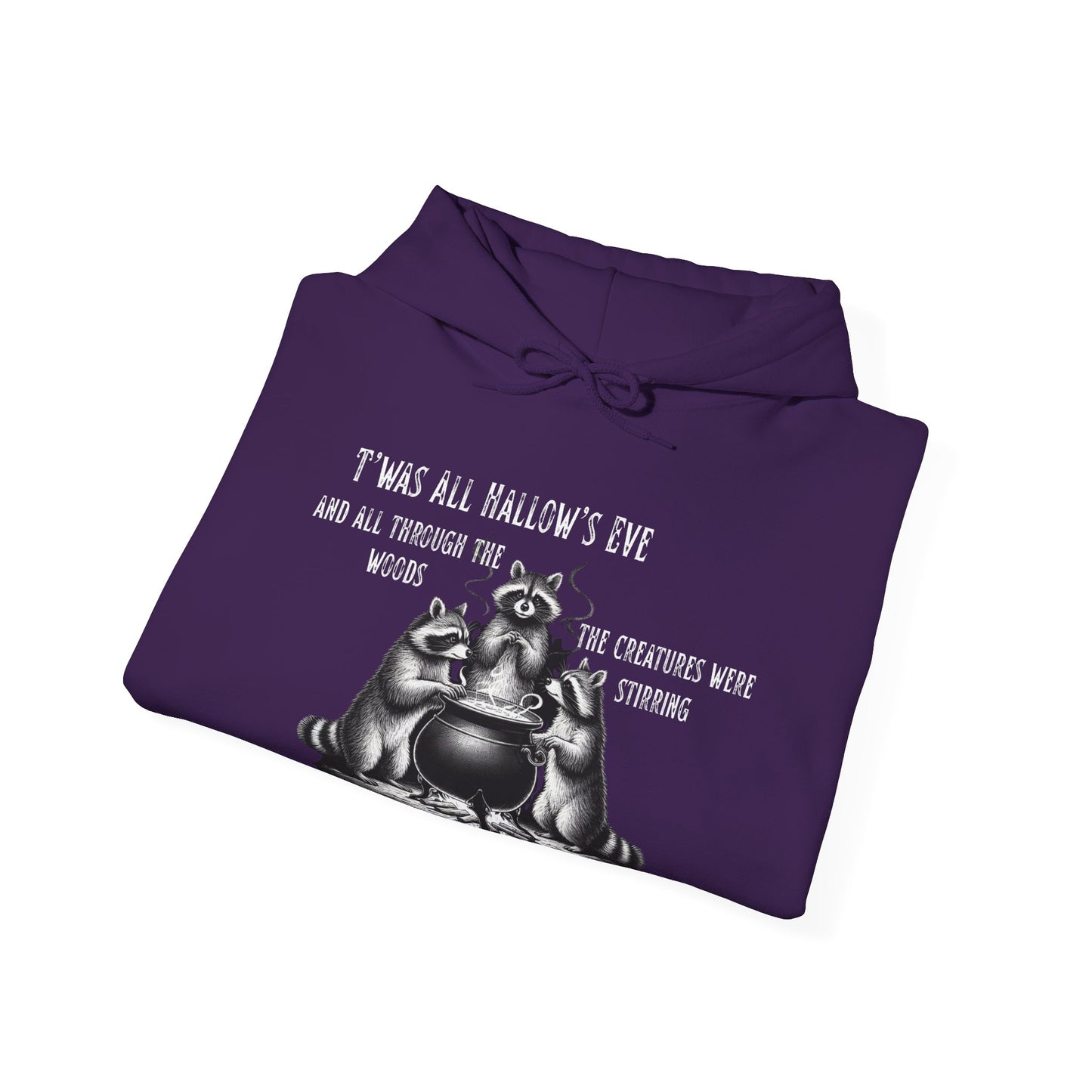 Raccoon Cauldron Halloween Hoodie