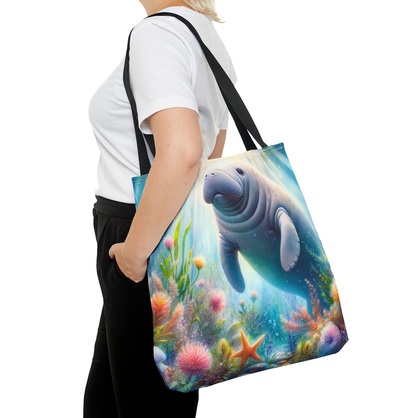 Manatee tote bag