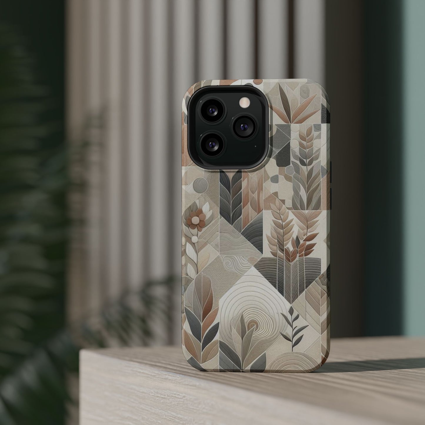 Boho Mosaic Phone Case Magnetic