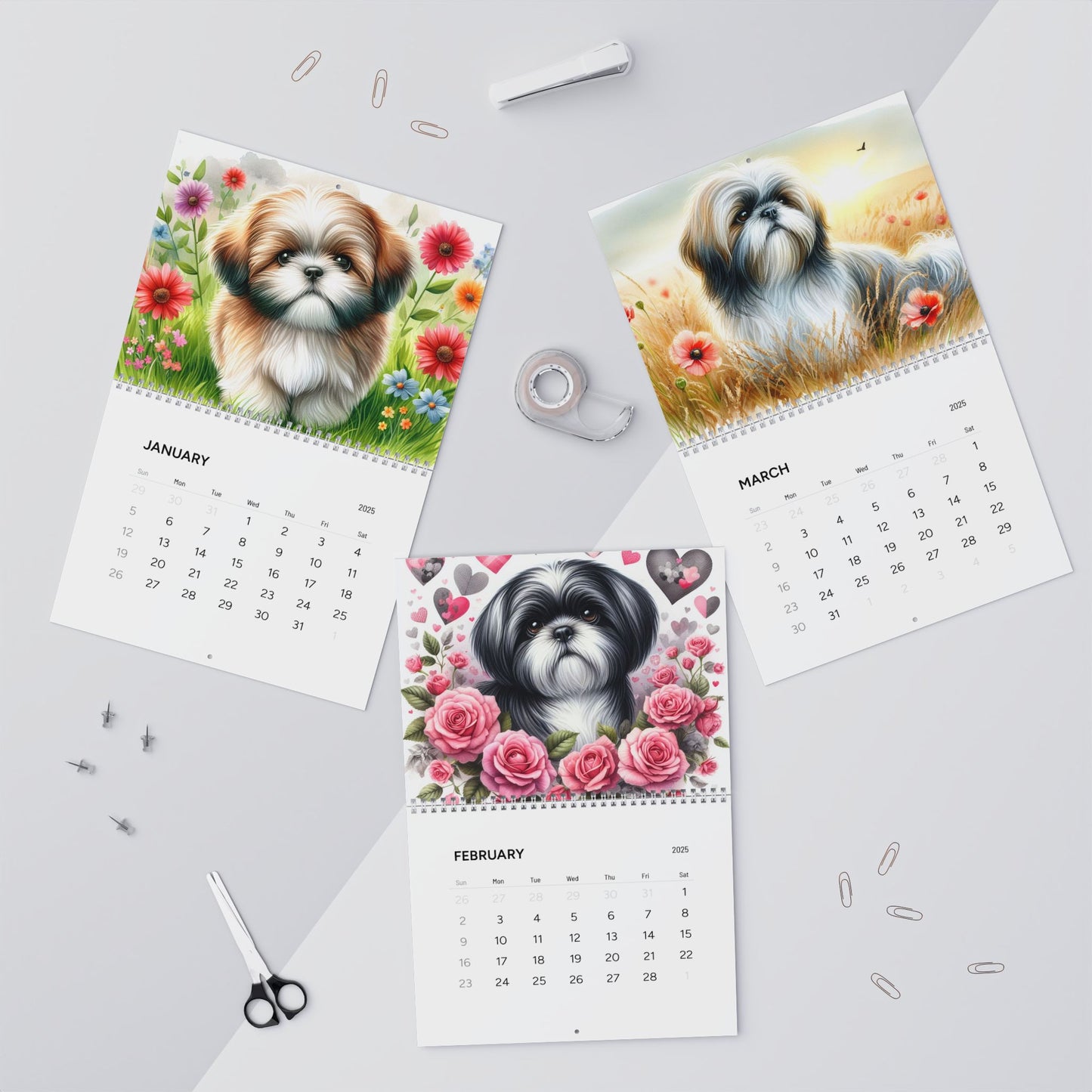 Shih Tzu Calendar 2025