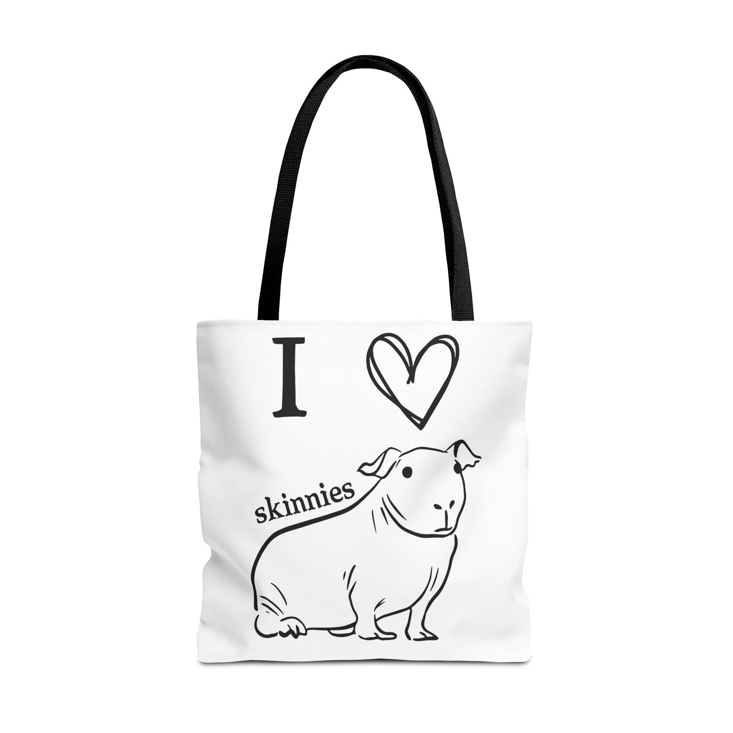 Skinny pig tote bag