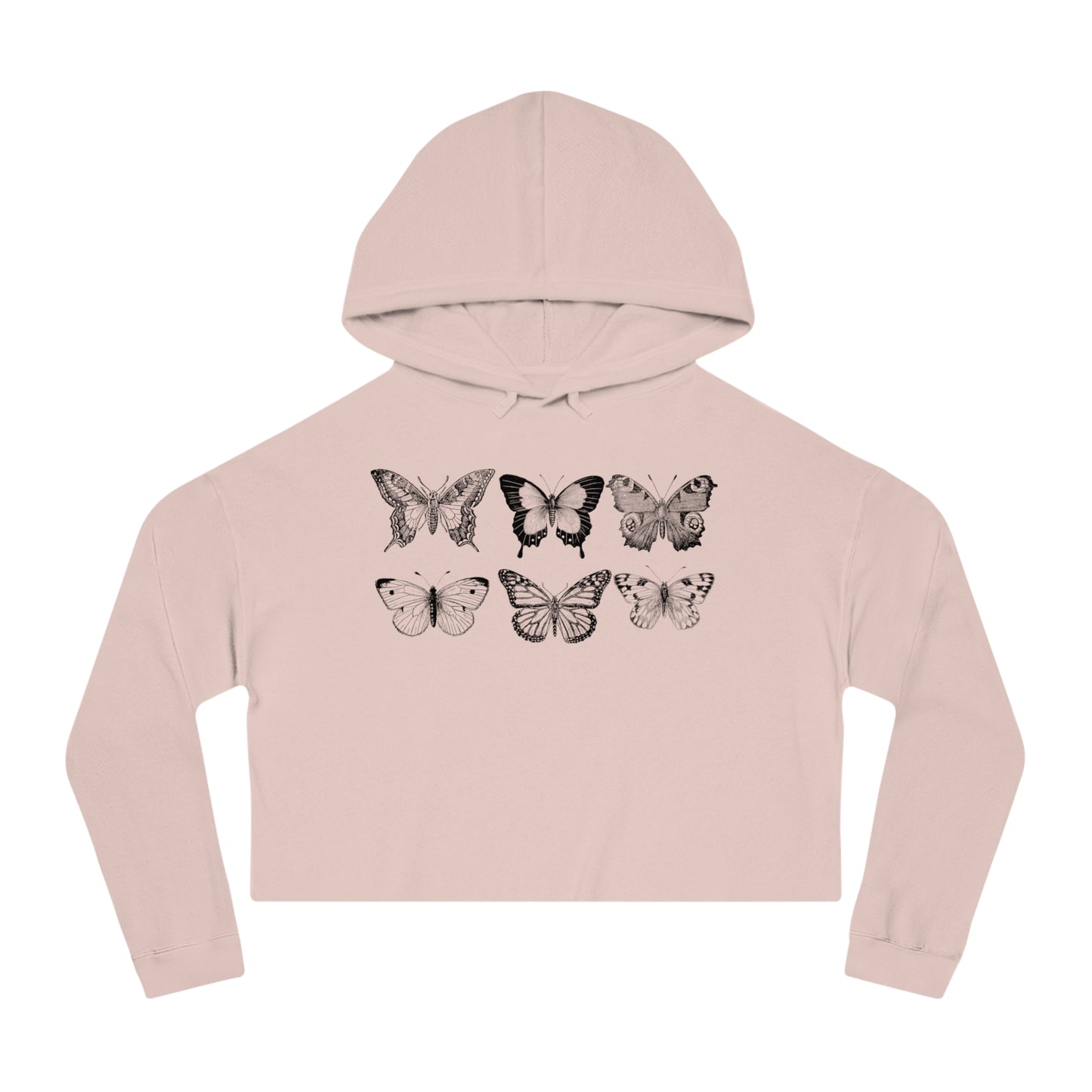Cropped Butterfly Hoodie