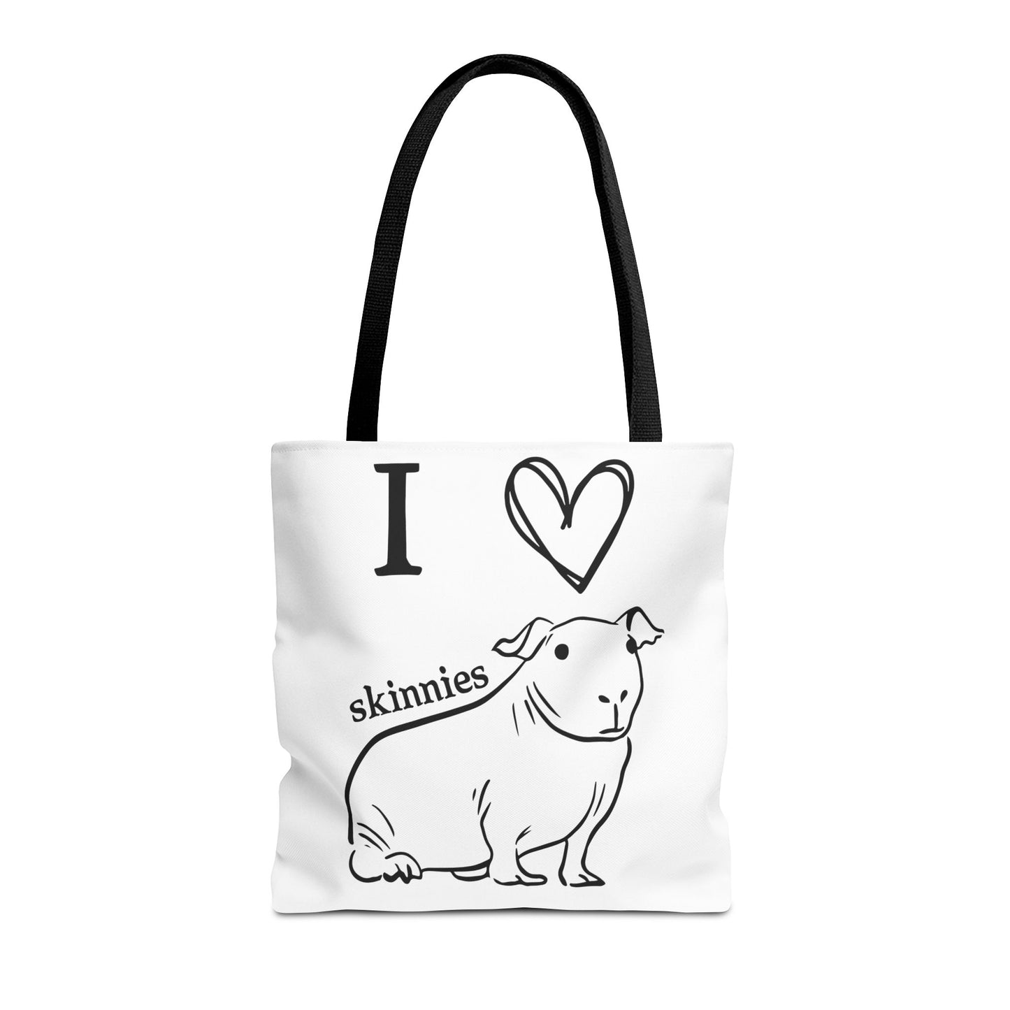 Skinny pig tote bag