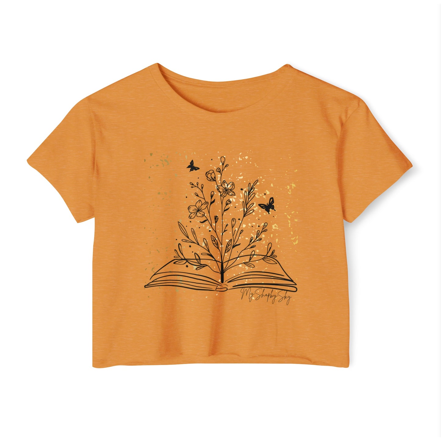 Gold Cropped Tee Women's