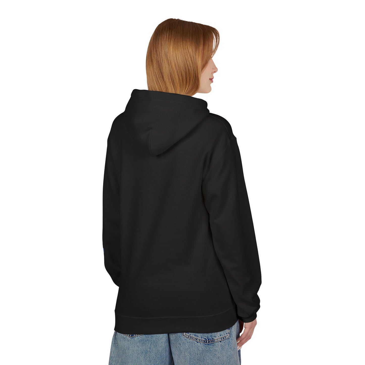 Teal/Purple Smiley Face Hoodie and 'Happiness' Sleeve Design