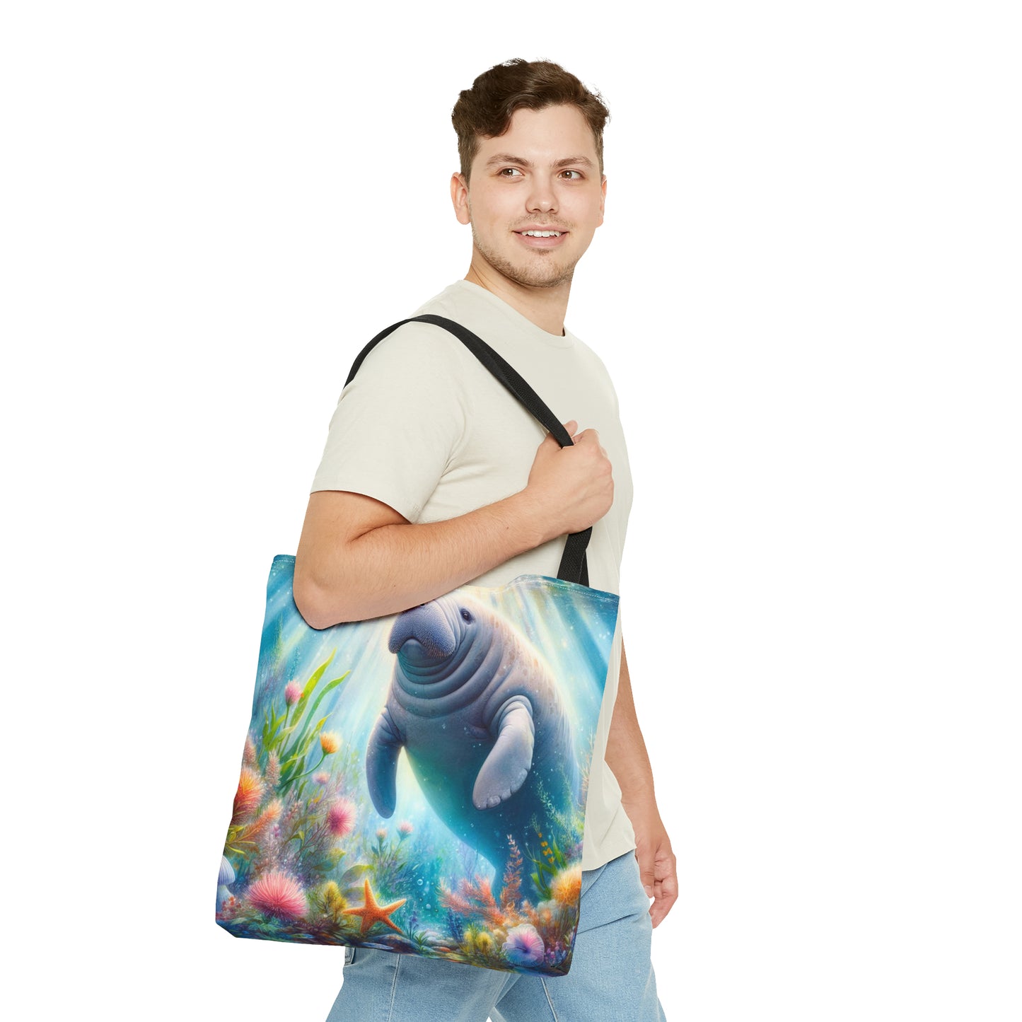Manatee tote bag