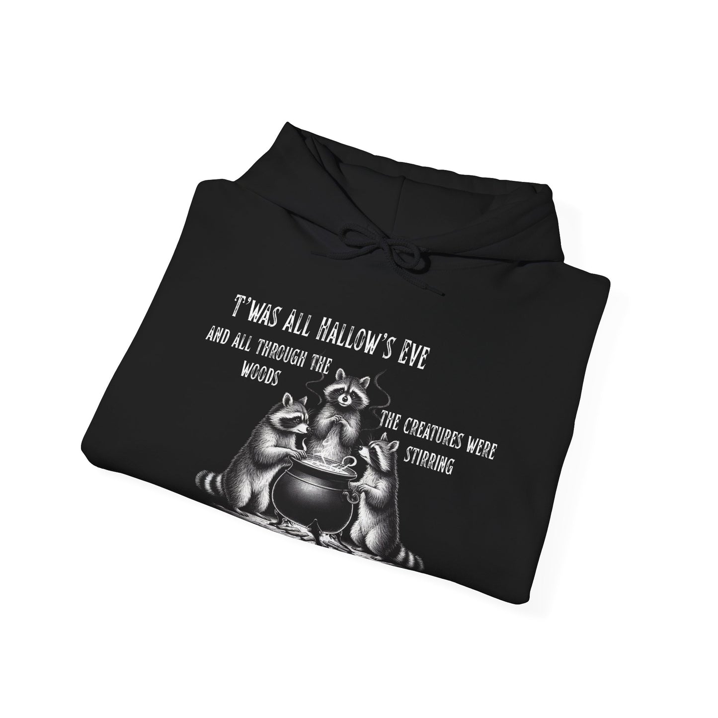 Raccoon Cauldron Halloween Hoodie