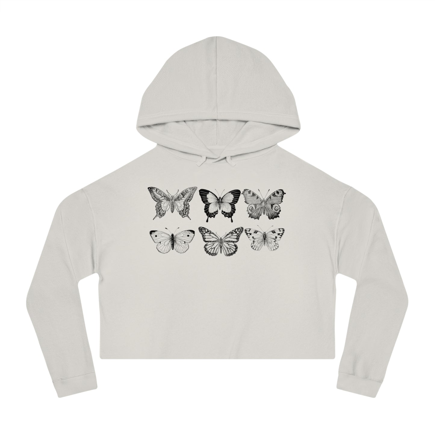 Cropped Butterfly Hoodie