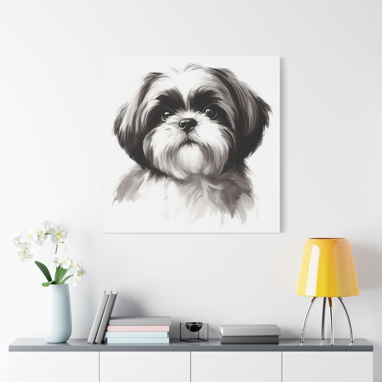 Shih tzu painting