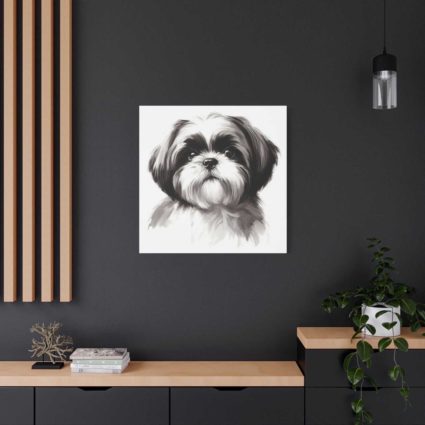 Shih tzu painting