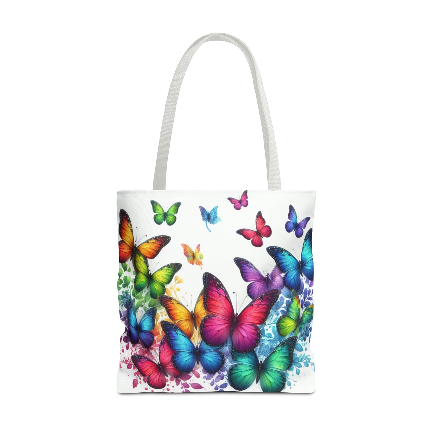Rainbow Butterfly Tote Bag