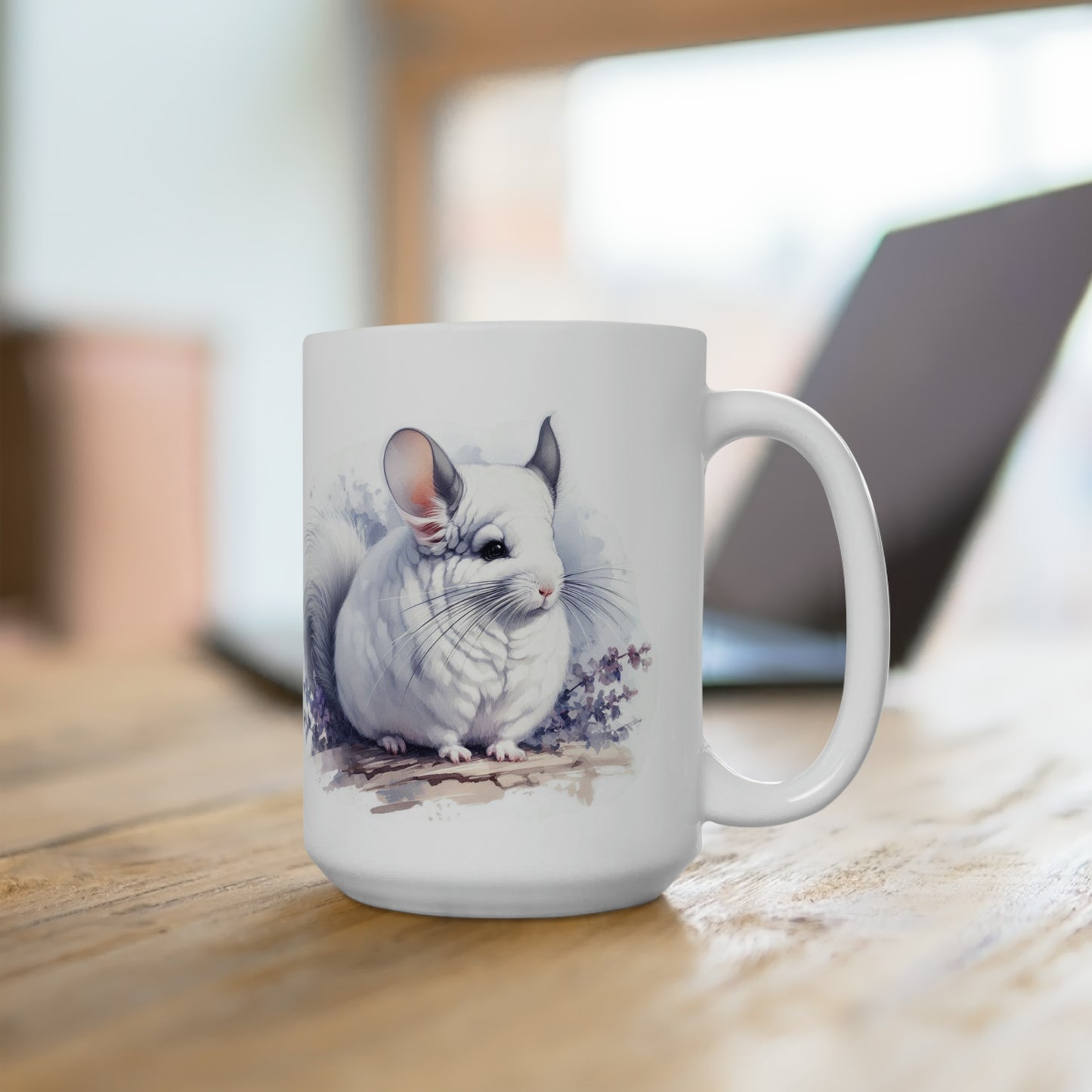 White Chinchilla Mug 15oz