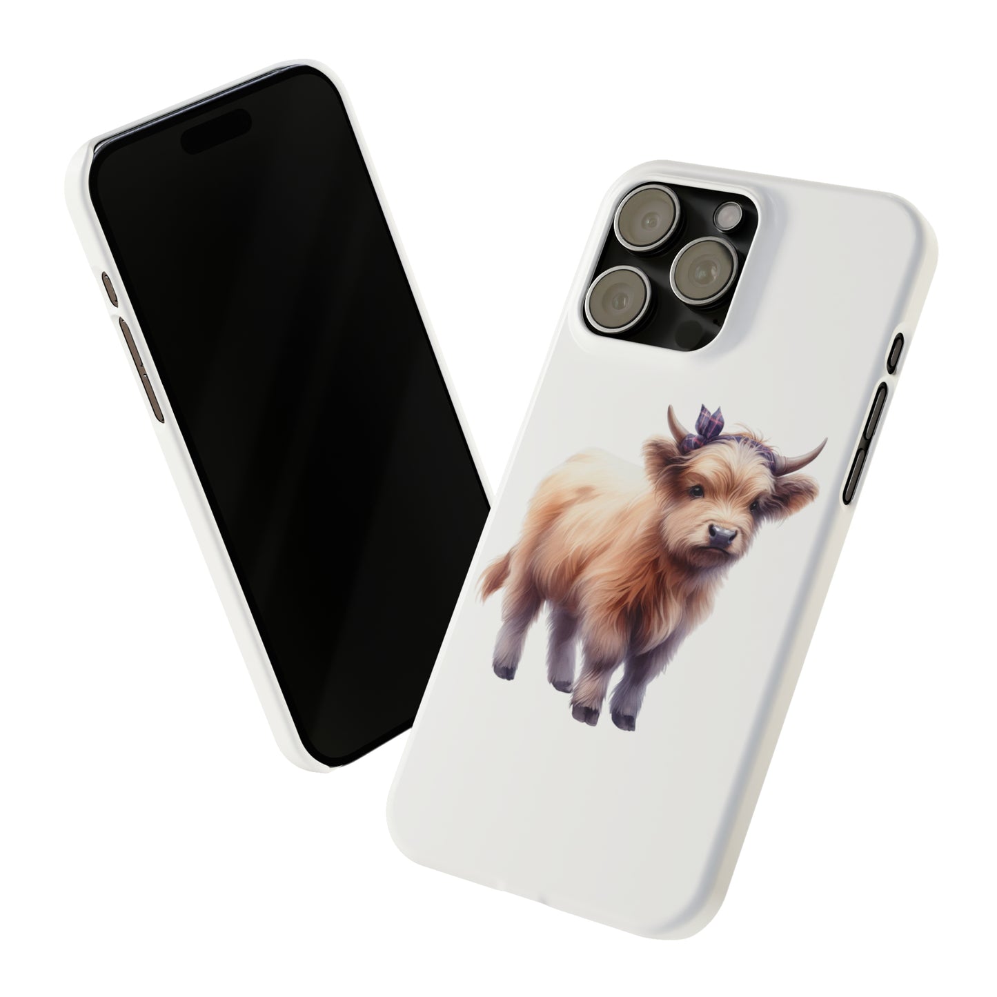 Fluffy cow phone case