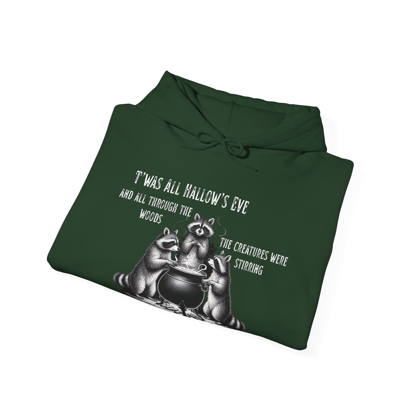 Raccoon Cauldron Halloween Hoodie