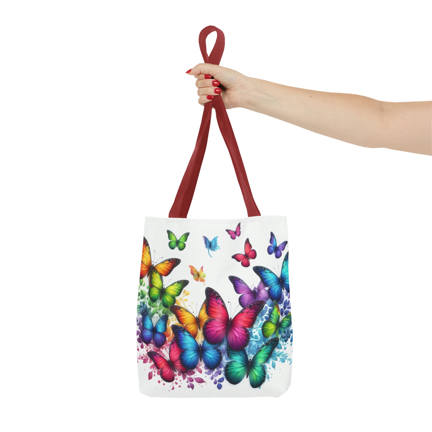 Rainbow Butterfly Tote Bag