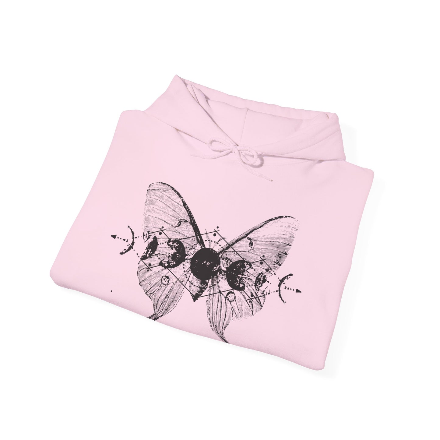 Moon Phases Moth Hoodie