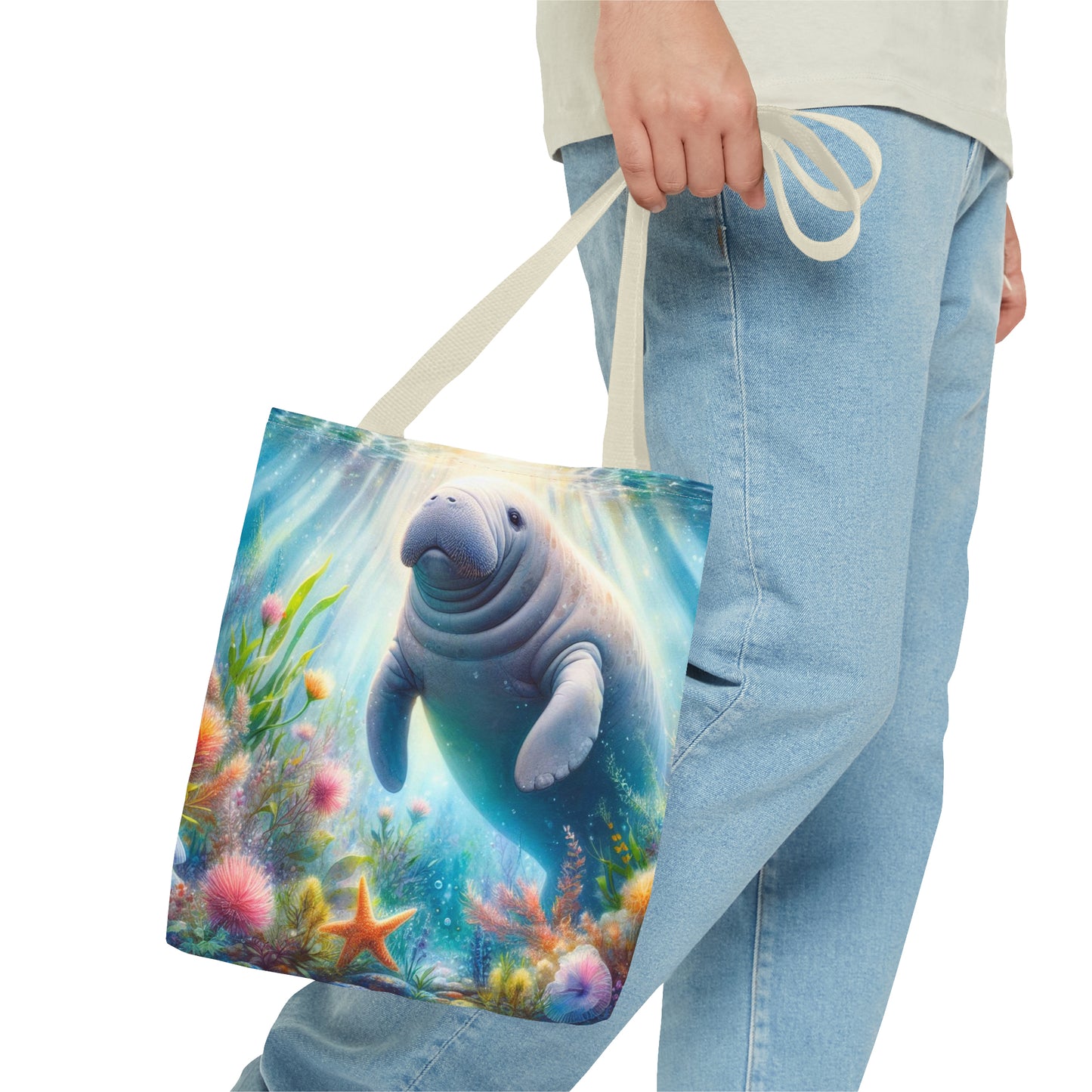 Manatee tote bag