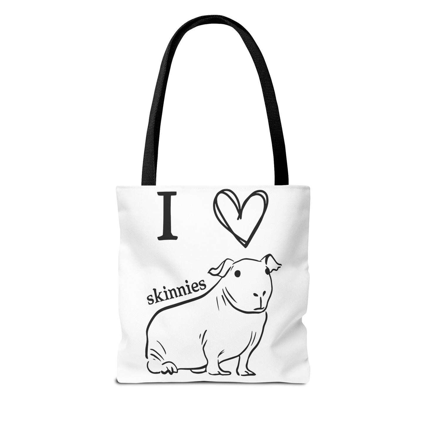 Skinny pig tote bag