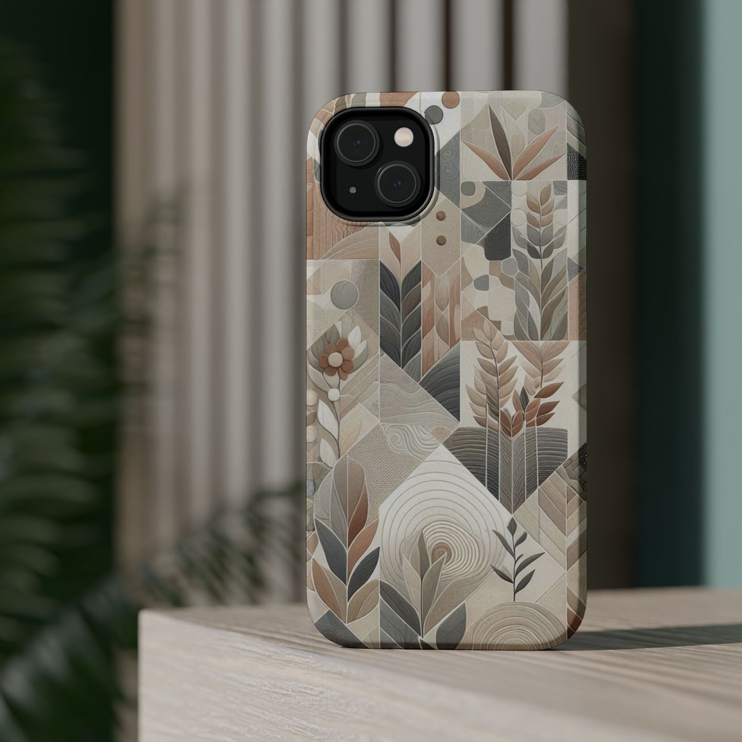 Boho Mosaic Phone Case Magnetic