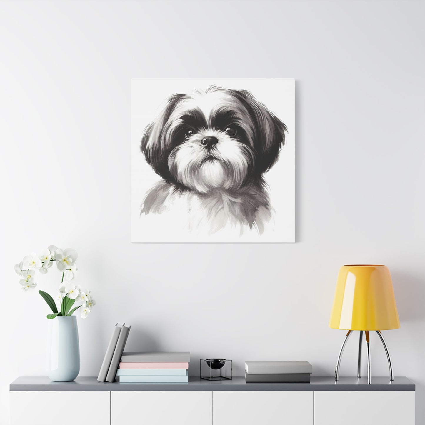 Shih tzu painting