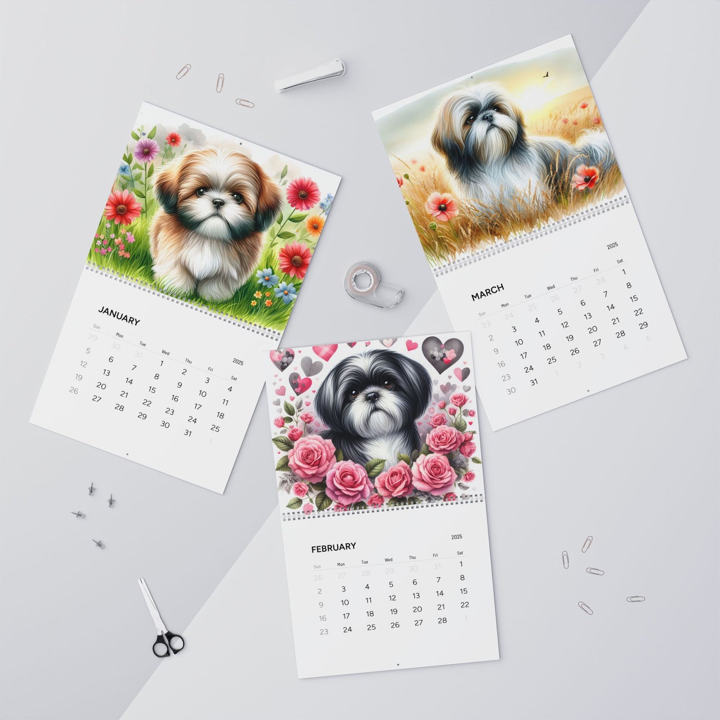 Shih Tzu Calendar 2025