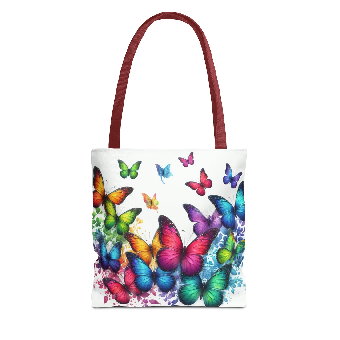 Rainbow Butterfly Tote Bag