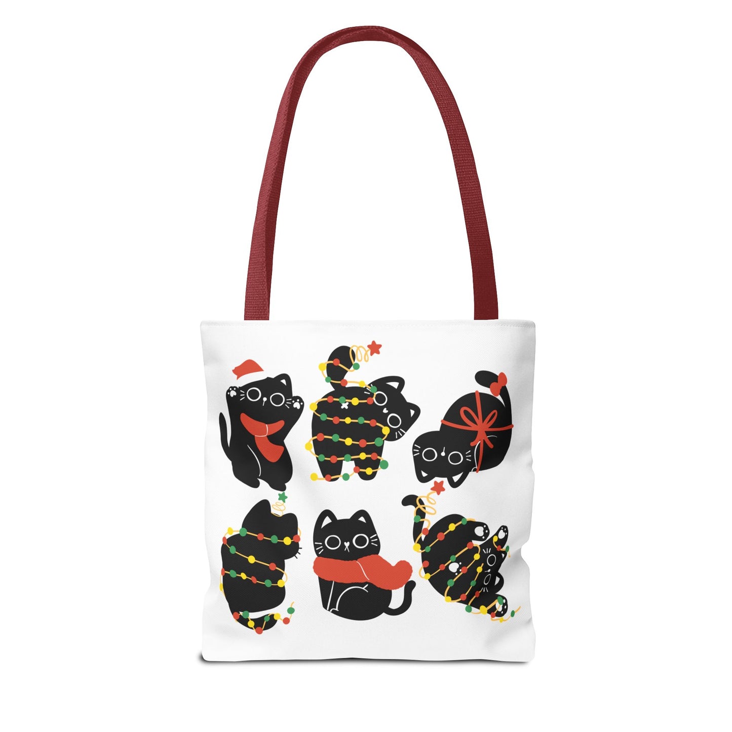 Meowy Christmas Tote Bag
