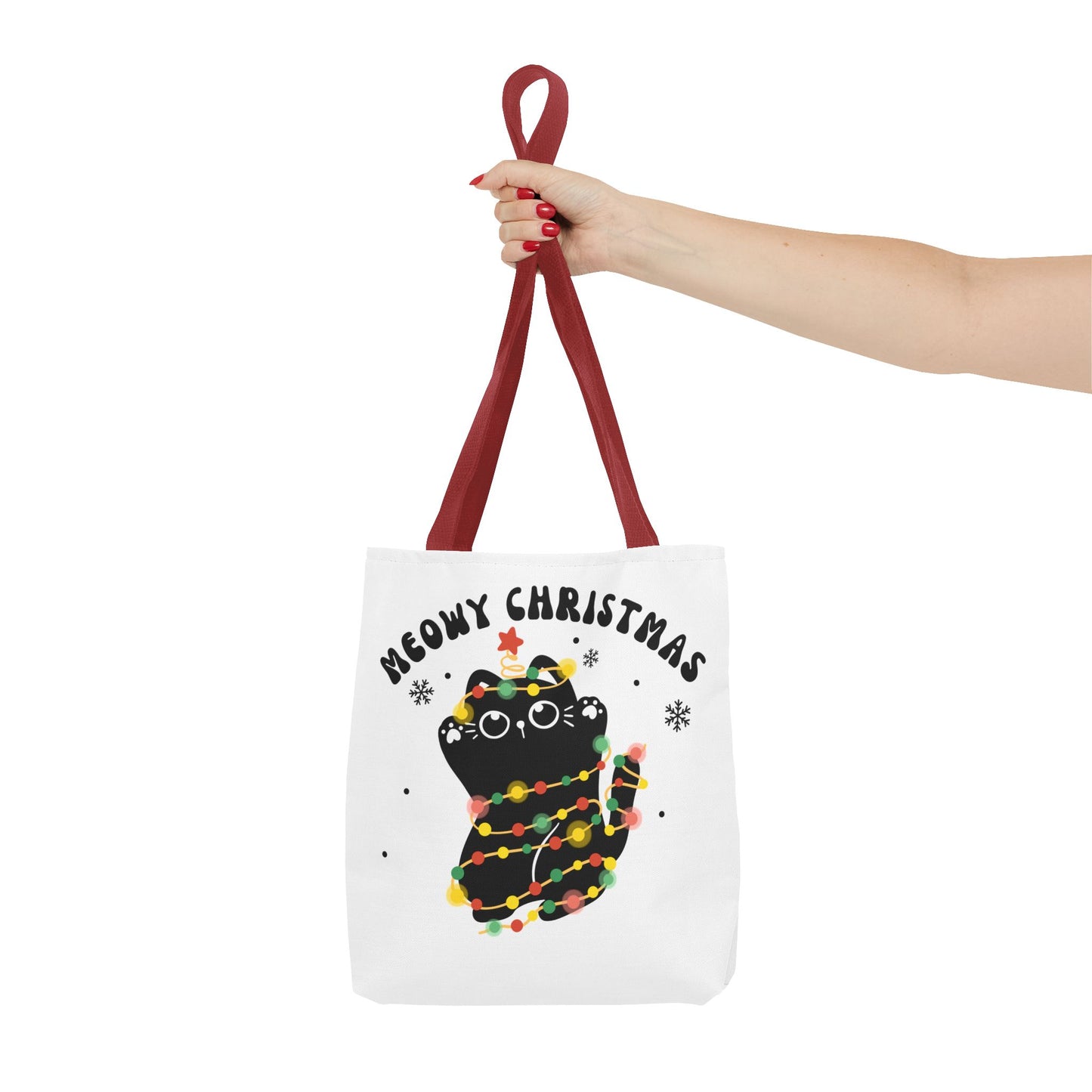 Meowy Christmas Tote Bag