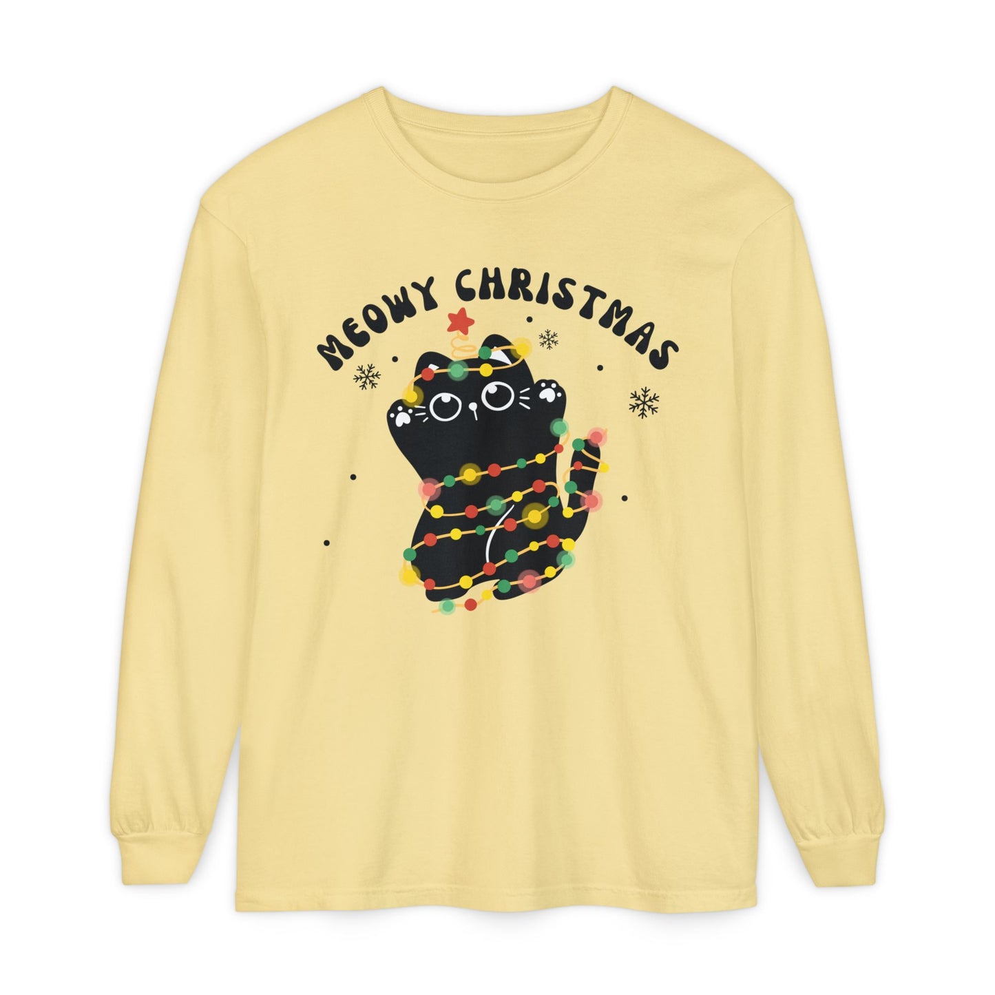 Meowy Christmas Long Sleeve T-Shirt