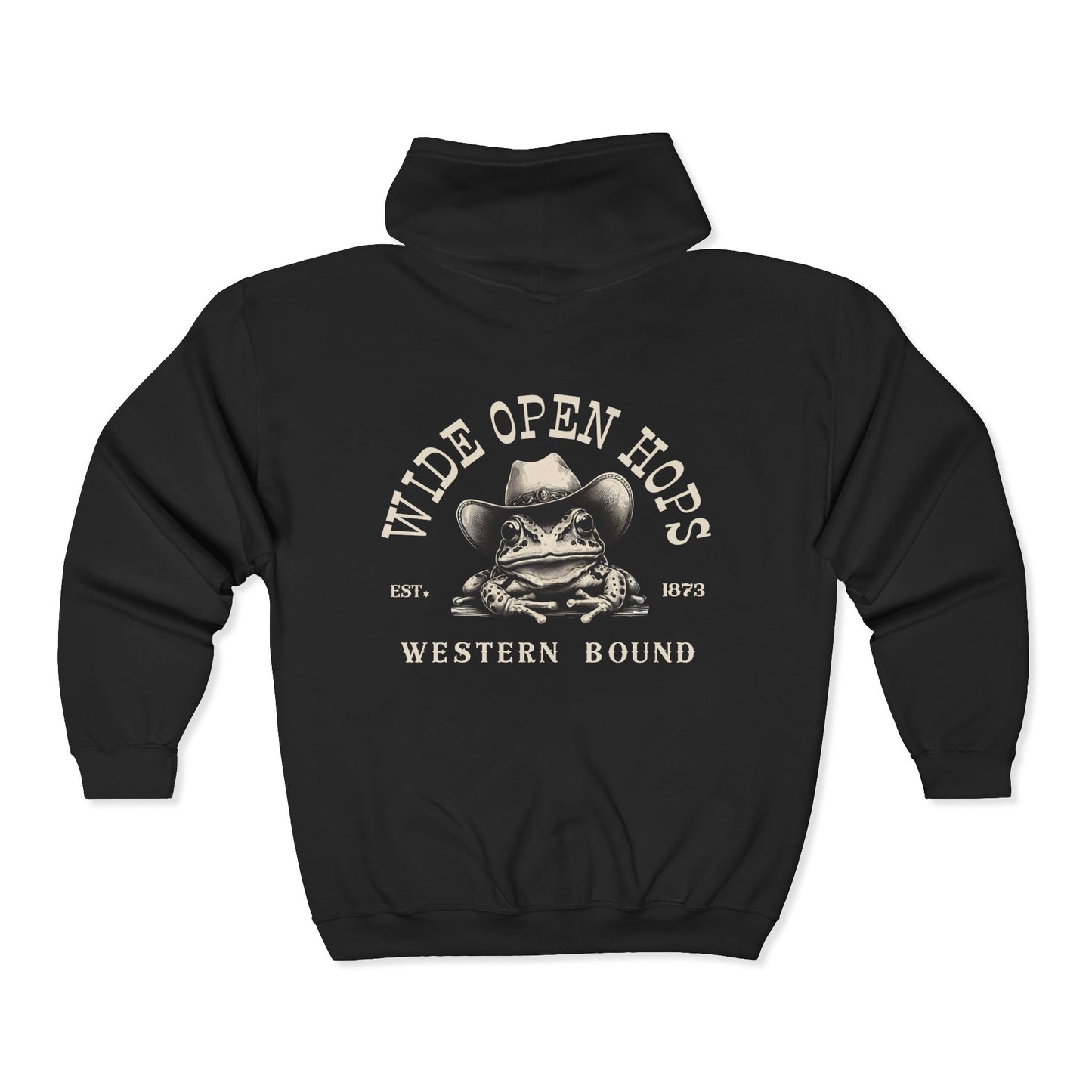 Western Frog Zip Up Hoodie