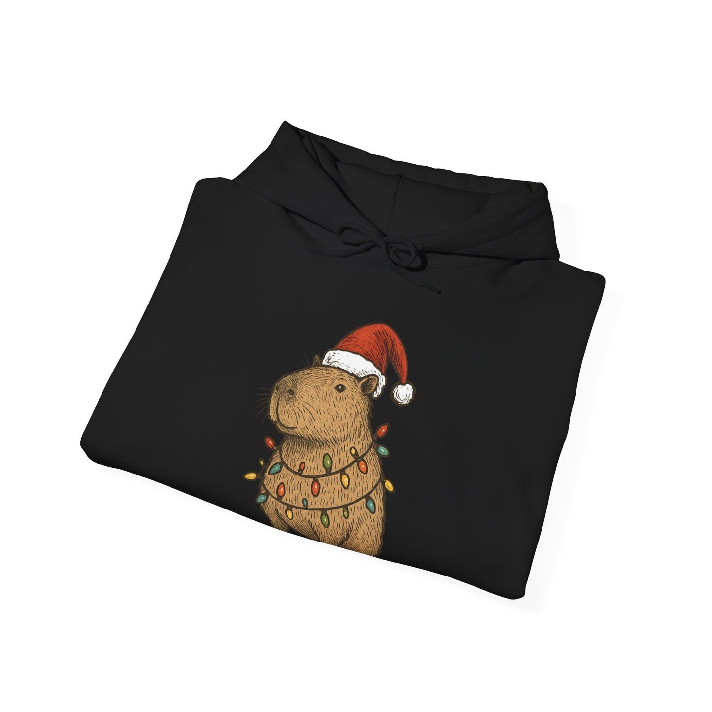 Christmas Capybara Hoodie - Unisex Sweatshirt