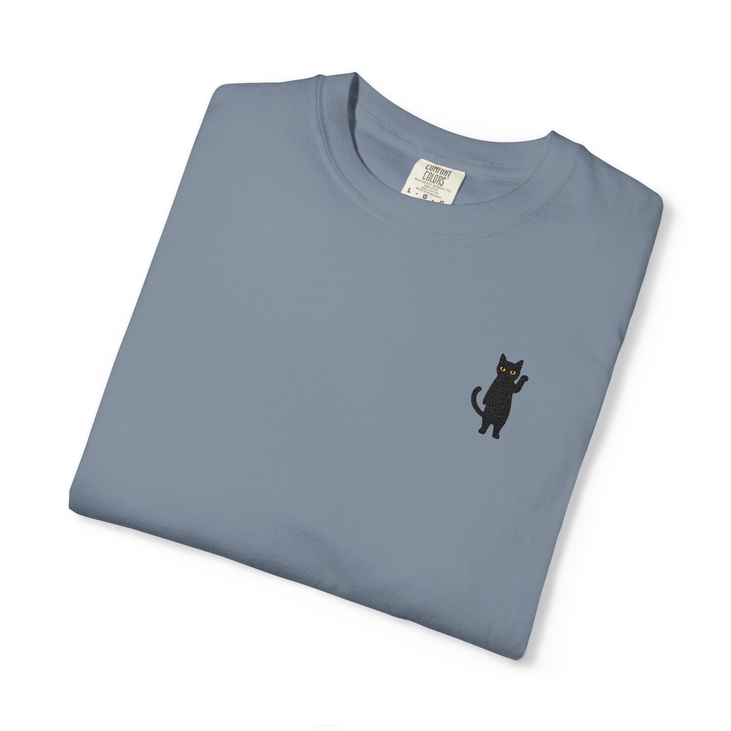 Funny Cat Embroidered Tee