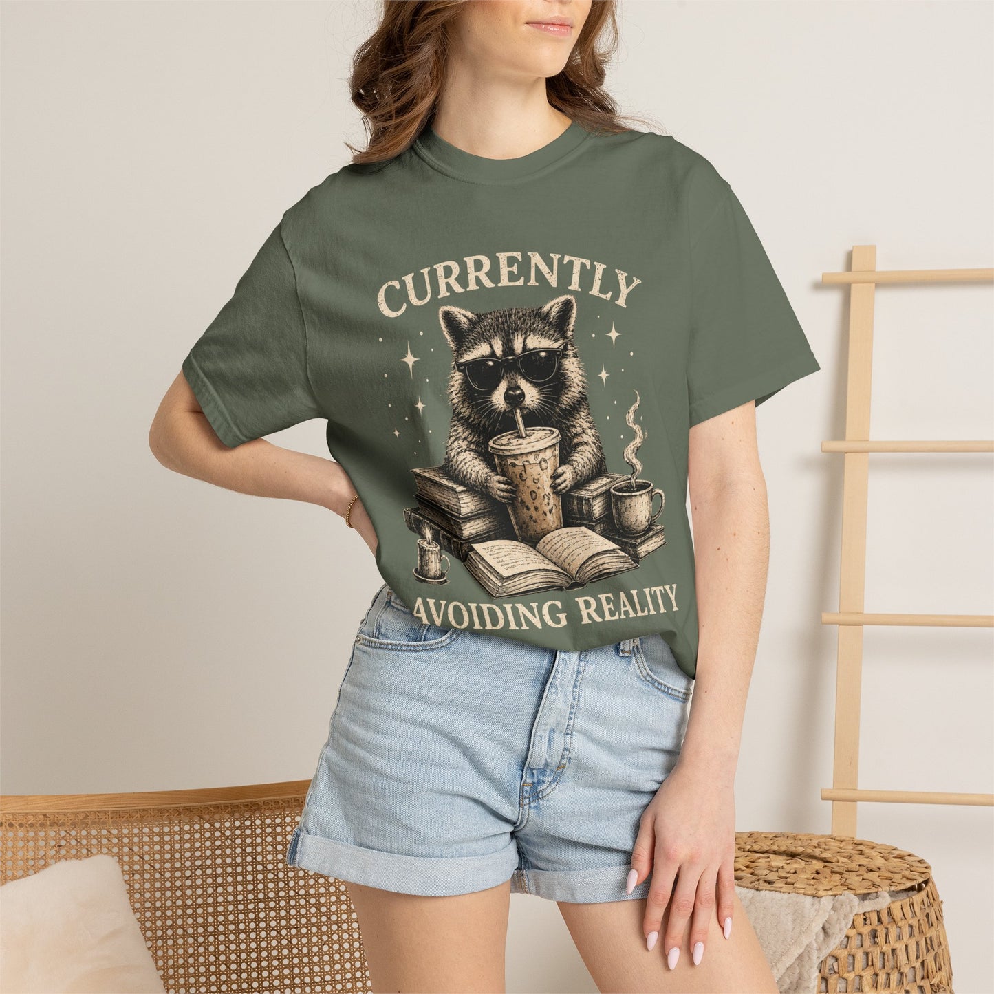 Bookish Raccoon Tee