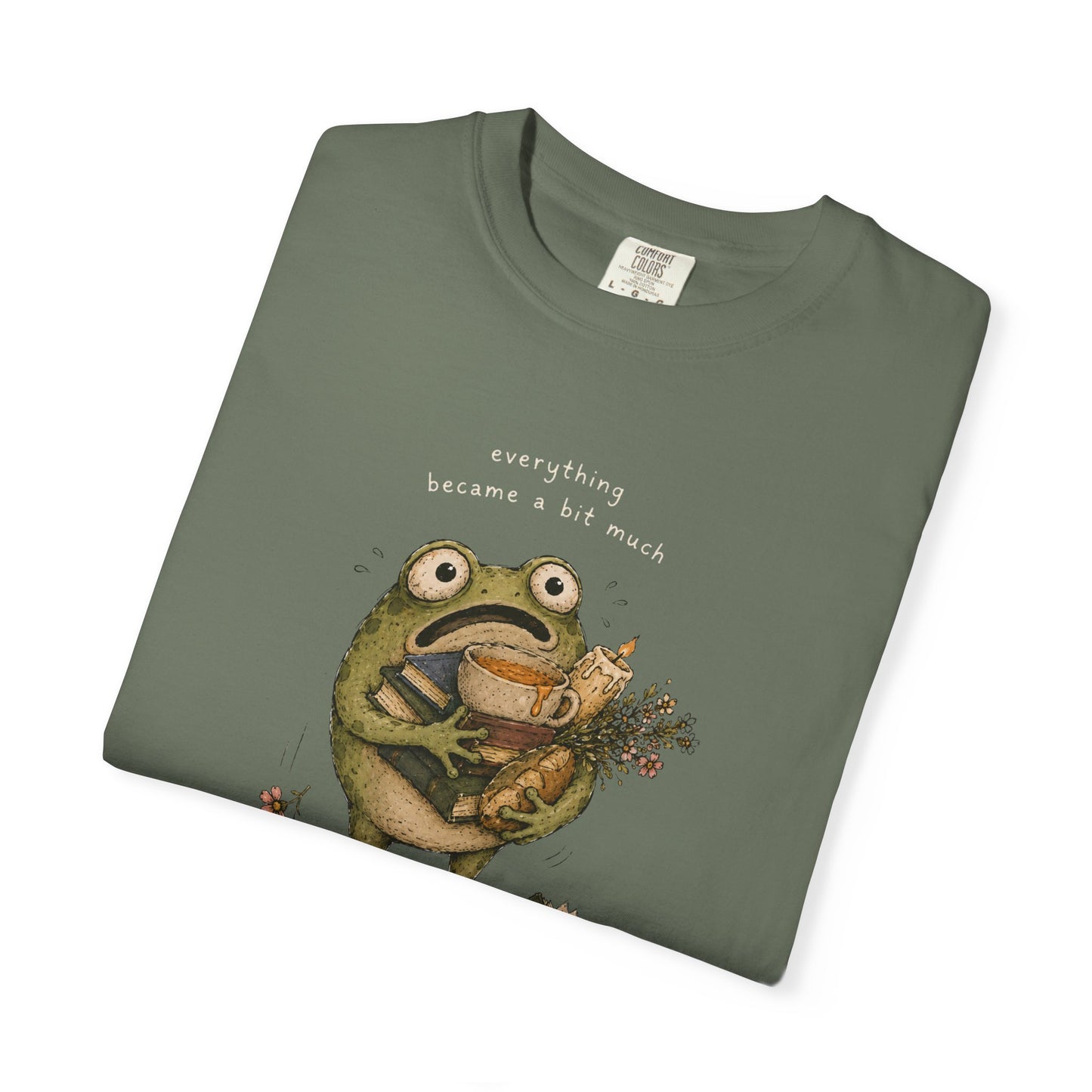 Overstimulated Frog Shirt - everything became a bit much