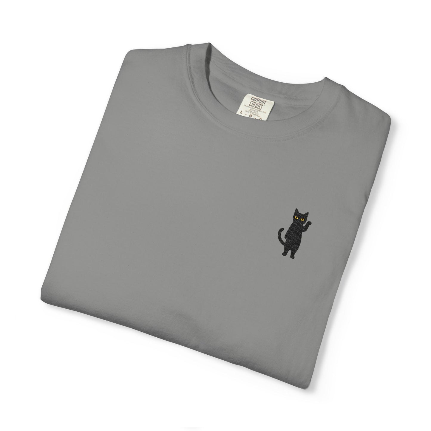Funny Cat Embroidered Tee