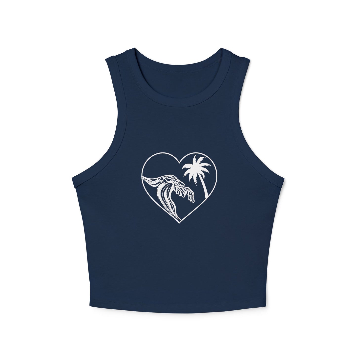 Wave Palm Tree Heart Shirt