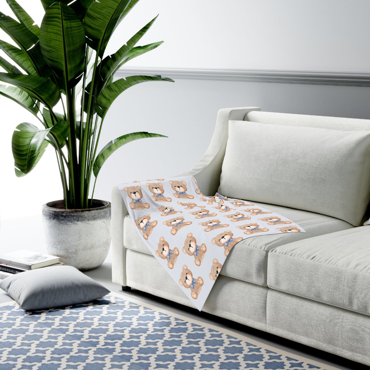 Swaddle Blanket - Teddy Bear Baby Blanket