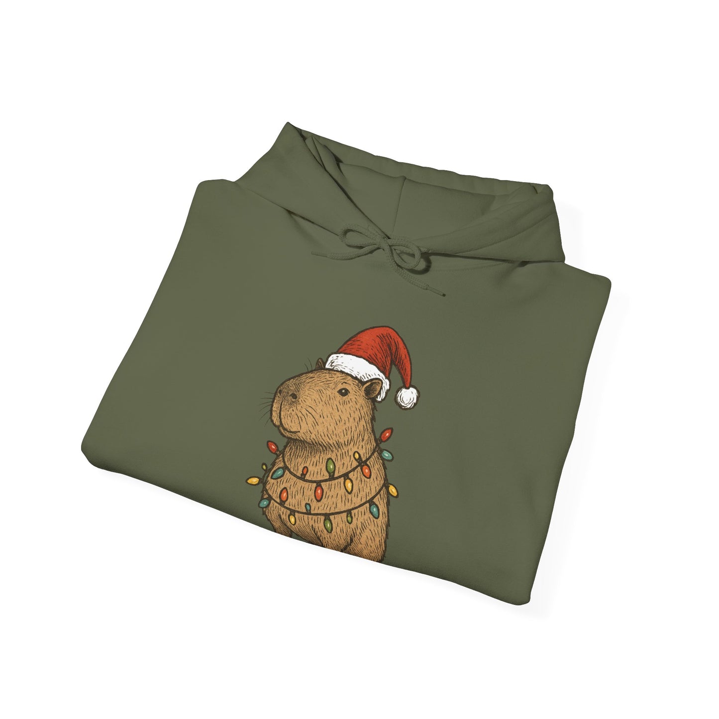 Christmas Capybara Hoodie - Unisex Sweatshirt