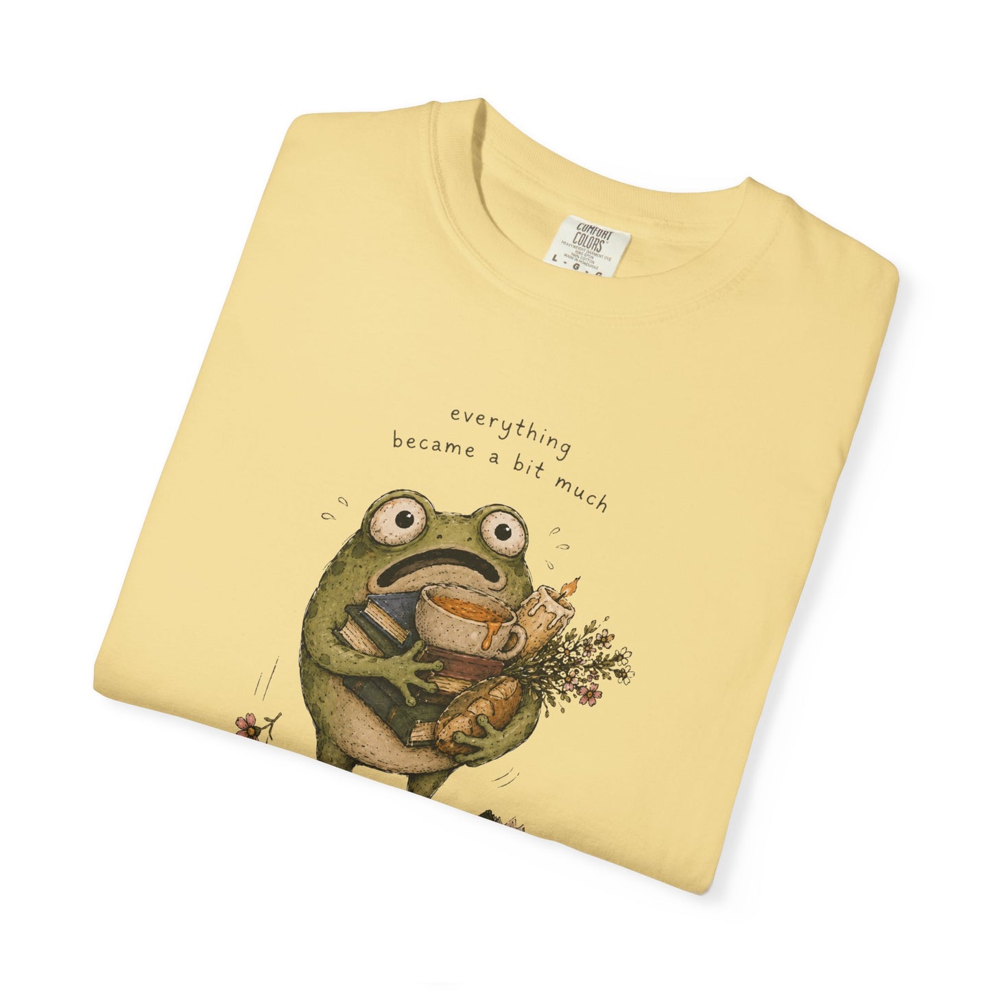 Overstimulated Frog Shirt - everything became a bit much