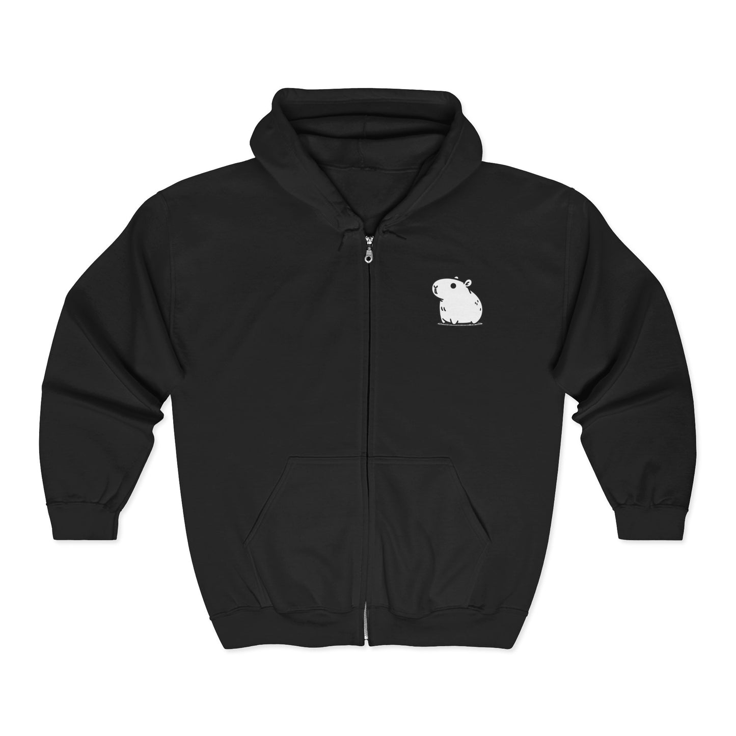 Capybara Zip Up Hoodie