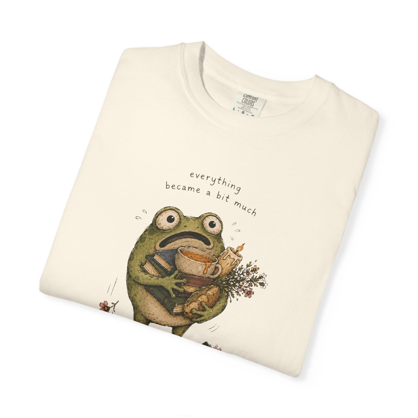 Overstimulated Frog Shirt - everything became a bit much