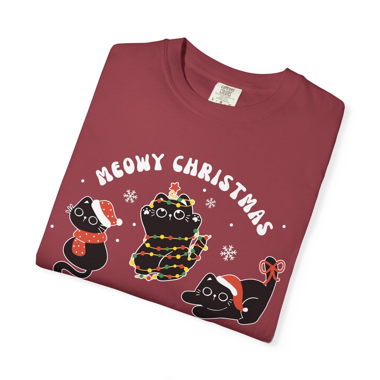 Meowy Christmas T-shirt